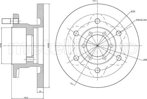 Fri.Tech. BD0590 - Спирачен диск vvparts.bg