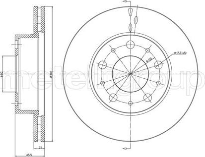 Fri.Tech. BD0547 - Спирачен диск vvparts.bg