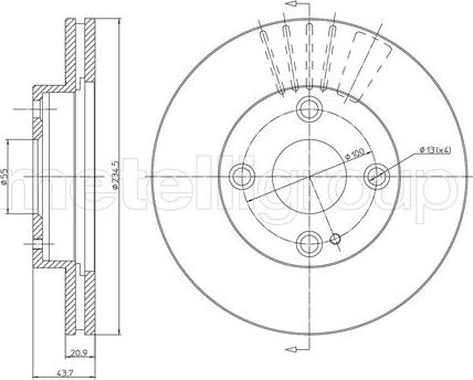 Fri.Tech. BD0513 - Спирачен диск vvparts.bg