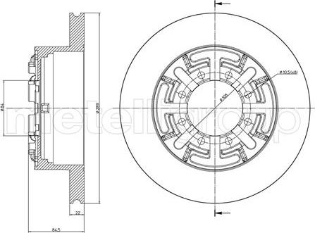 Fri.Tech. BD0589 - Спирачен диск vvparts.bg