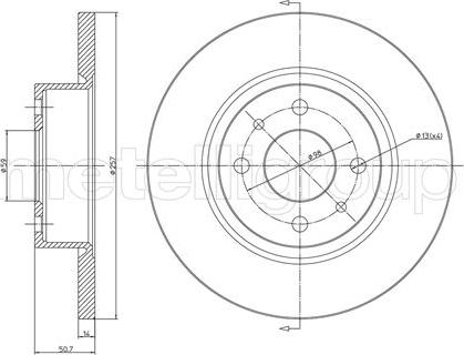 Fri.Tech. BD0651 - Спирачен диск vvparts.bg