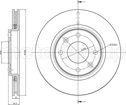 Fri.Tech. BD0666 - Спирачен диск vvparts.bg