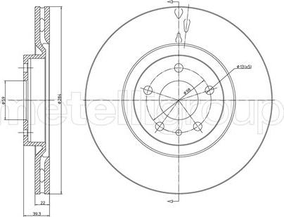 Fri.Tech. BD0684 - Спирачен диск vvparts.bg