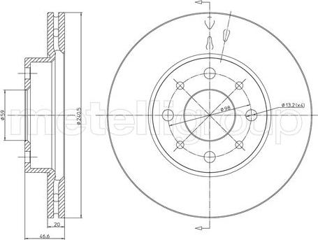 Fri.Tech. BD0686 - Спирачен диск vvparts.bg