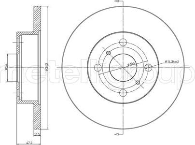 Fri.Tech. BD0050 - Спирачен диск vvparts.bg