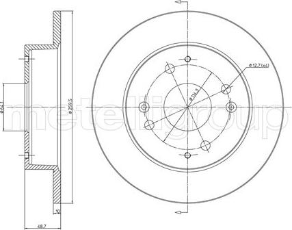 Fri.Tech. BD0052 - Спирачен диск vvparts.bg