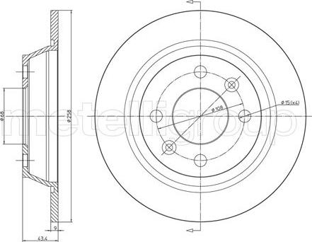 Fri.Tech. BD0057 - Спирачен диск vvparts.bg