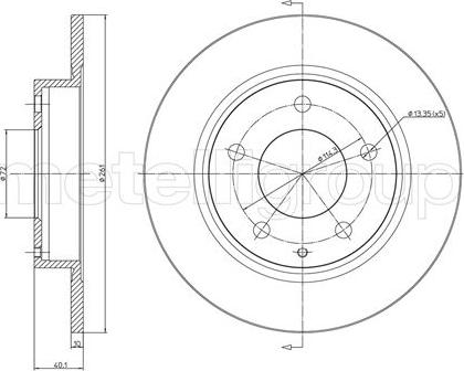 Fri.Tech. BD0063 - Спирачен диск vvparts.bg