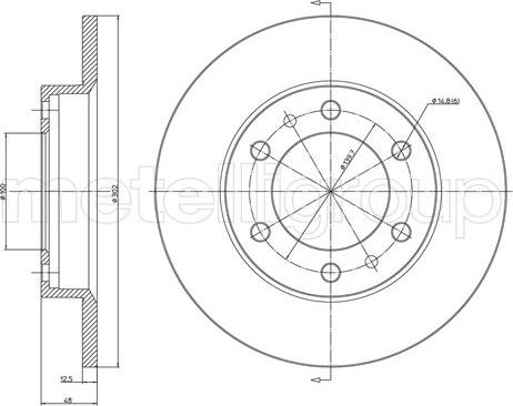 Fri.Tech. BD0067 - Спирачен диск vvparts.bg