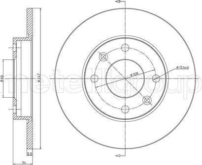 Fri.Tech. BD0002 - Спирачен диск vvparts.bg