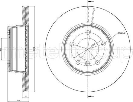 Fri.Tech. BD0073 - Спирачен диск vvparts.bg