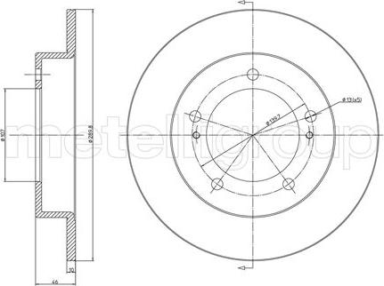 Fri.Tech. BD0144 - Спирачен диск vvparts.bg