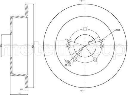 Fri.Tech. BD0150 - Спирачен диск vvparts.bg