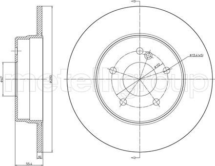 Fri.Tech. BD0152 - Спирачен диск vvparts.bg