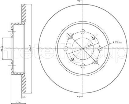 Mintex MDC1023C - Спирачен диск vvparts.bg