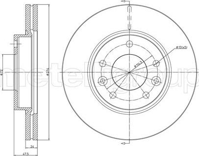 EDR RAD1946C - Спирачен диск vvparts.bg