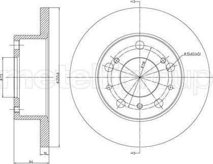 Fri.Tech. BD0167 - Спирачен диск vvparts.bg