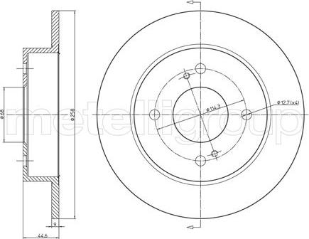 Fri.Tech. BD0102 - Спирачен диск vvparts.bg