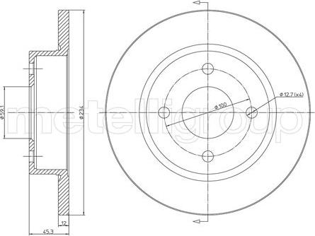 Fri.Tech. BD0138 - Спирачен диск vvparts.bg