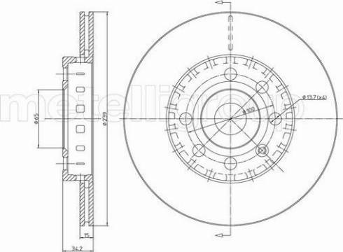 Fri.Tech. BD0801 - Спирачен диск vvparts.bg