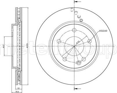 Fri.Tech. BD0811 - Спирачен диск vvparts.bg