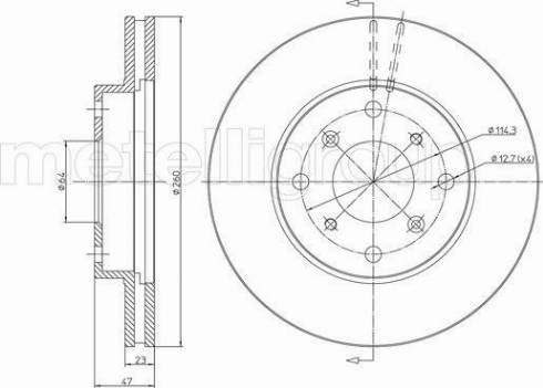 Fri.Tech. BD0354 - Спирачен диск vvparts.bg