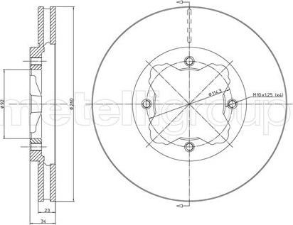 Fri.Tech. BD0355 - Спирачен диск vvparts.bg