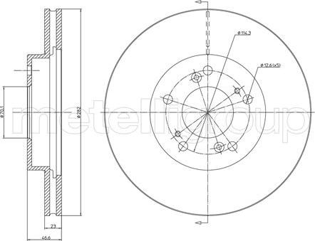 Fri.Tech. BD0358 - Спирачен диск vvparts.bg