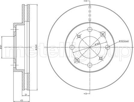 Fri.Tech. BD0369 - Спирачен диск vvparts.bg