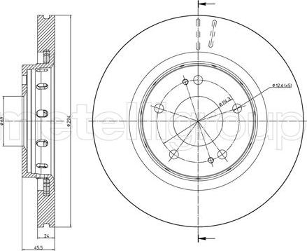 Fri.Tech. BD0366 - Спирачен диск vvparts.bg