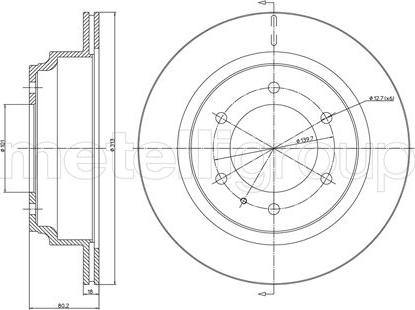 Fri.Tech. BD0360 - Спирачен диск vvparts.bg