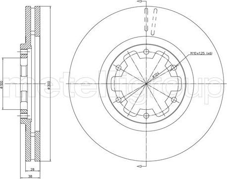 Fri.Tech. BD0382 - Спирачен диск vvparts.bg