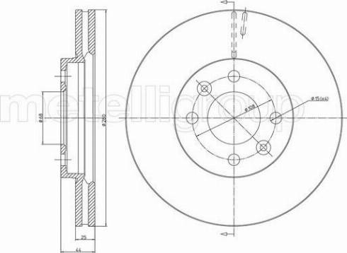 Fri.Tech. BD0373 - Спирачен диск vvparts.bg