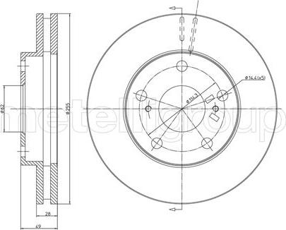 Fri.Tech. BD0299 - Спирачен диск vvparts.bg