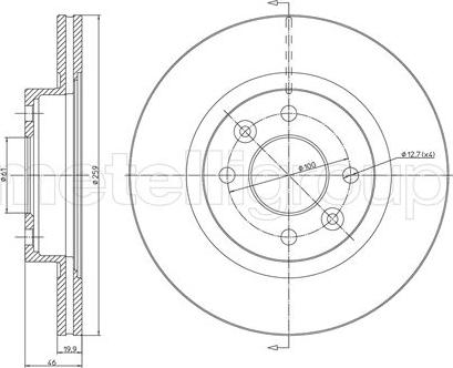 Fri.Tech. BD0262 - Спирачен диск vvparts.bg