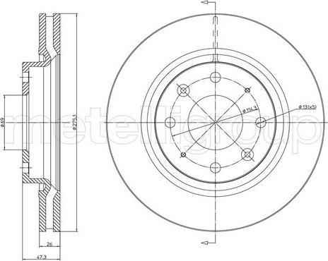 Fri.Tech. BD0201 - Спирачен диск vvparts.bg