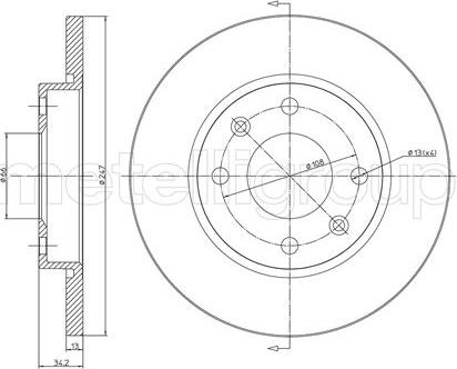 Fri.Tech. BD0210 - Спирачен диск vvparts.bg