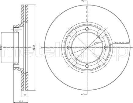 Fri.Tech. BD0288 - Спирачен диск vvparts.bg