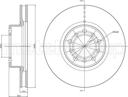 Fri.Tech. BD0279 - Спирачен диск vvparts.bg