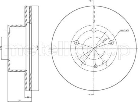 Fri.Tech. BD0276 - Спирачен диск vvparts.bg