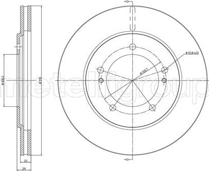 Fri.Tech. BD0795 - Спирачен диск vvparts.bg