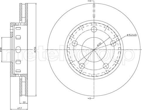 Fri.Tech. BD0740 - Спирачен диск vvparts.bg