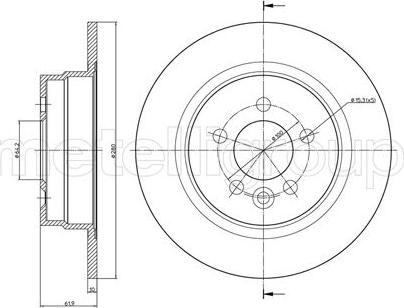 Fri.Tech. BD0764 - Спирачен диск vvparts.bg