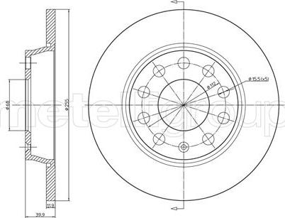 Fri.Tech. BD0767 - Спирачен диск vvparts.bg