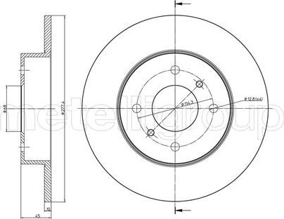 Fri.Tech. BD0701 - Спирачен диск vvparts.bg