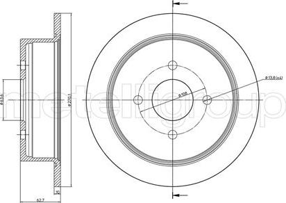 Fri.Tech. BD0708 - Спирачен диск vvparts.bg