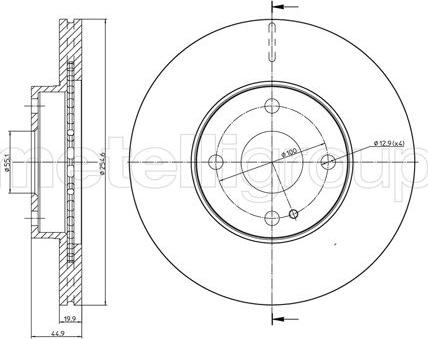 Fri.Tech. BD0713 - Спирачен диск vvparts.bg