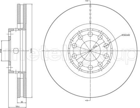 Fri.Tech. BD0783 - Спирачен диск vvparts.bg