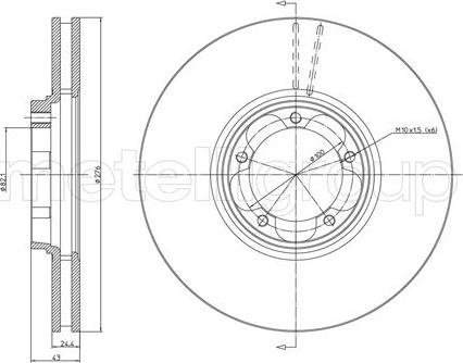 Fri.Tech. BD0723 - Спирачен диск vvparts.bg