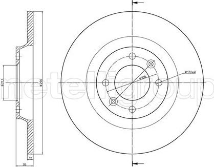 Fri.Tech. BD1494 - Спирачен диск vvparts.bg